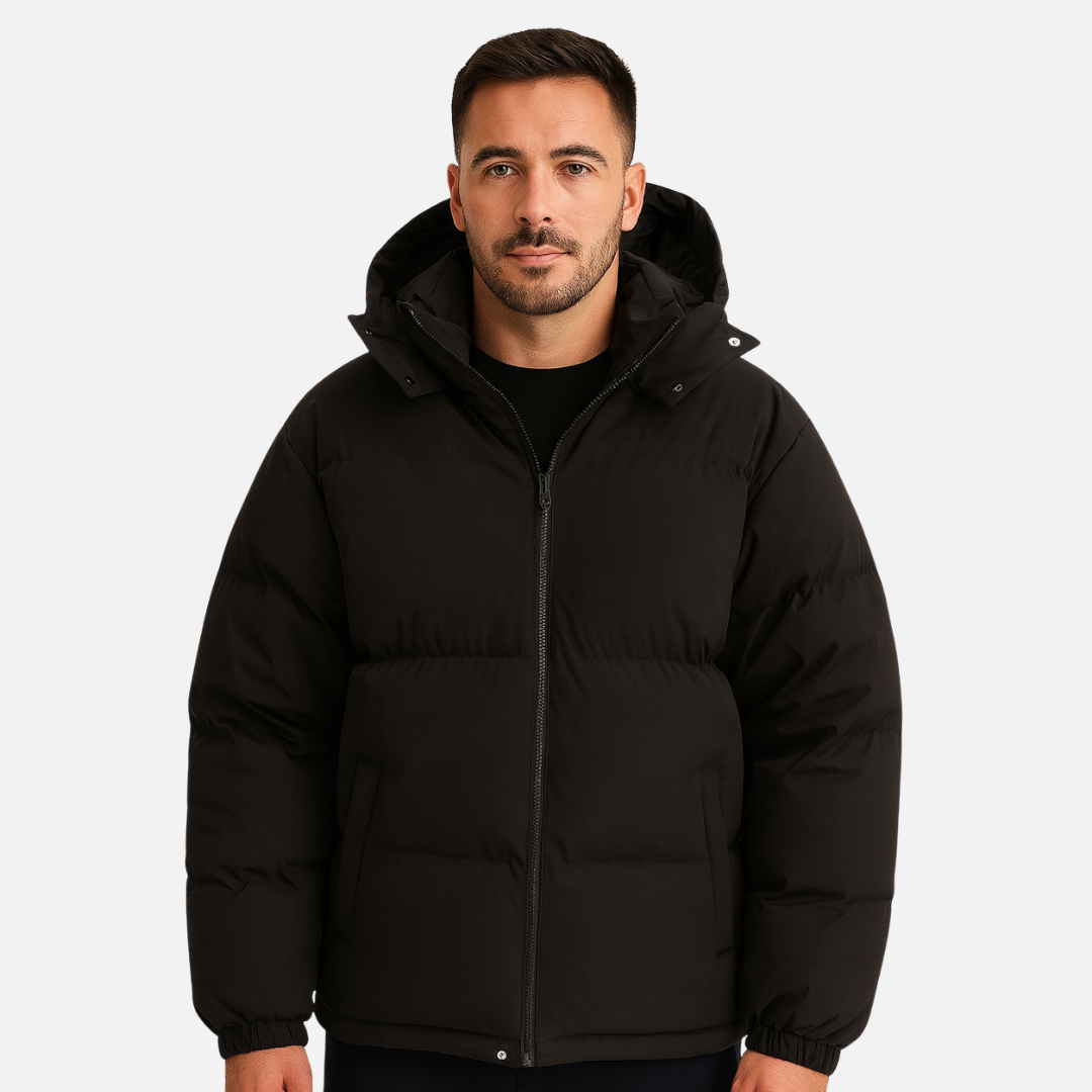 Men’s Casual Hooded Puffer Jacket – Comfortable Everyday Outerwear