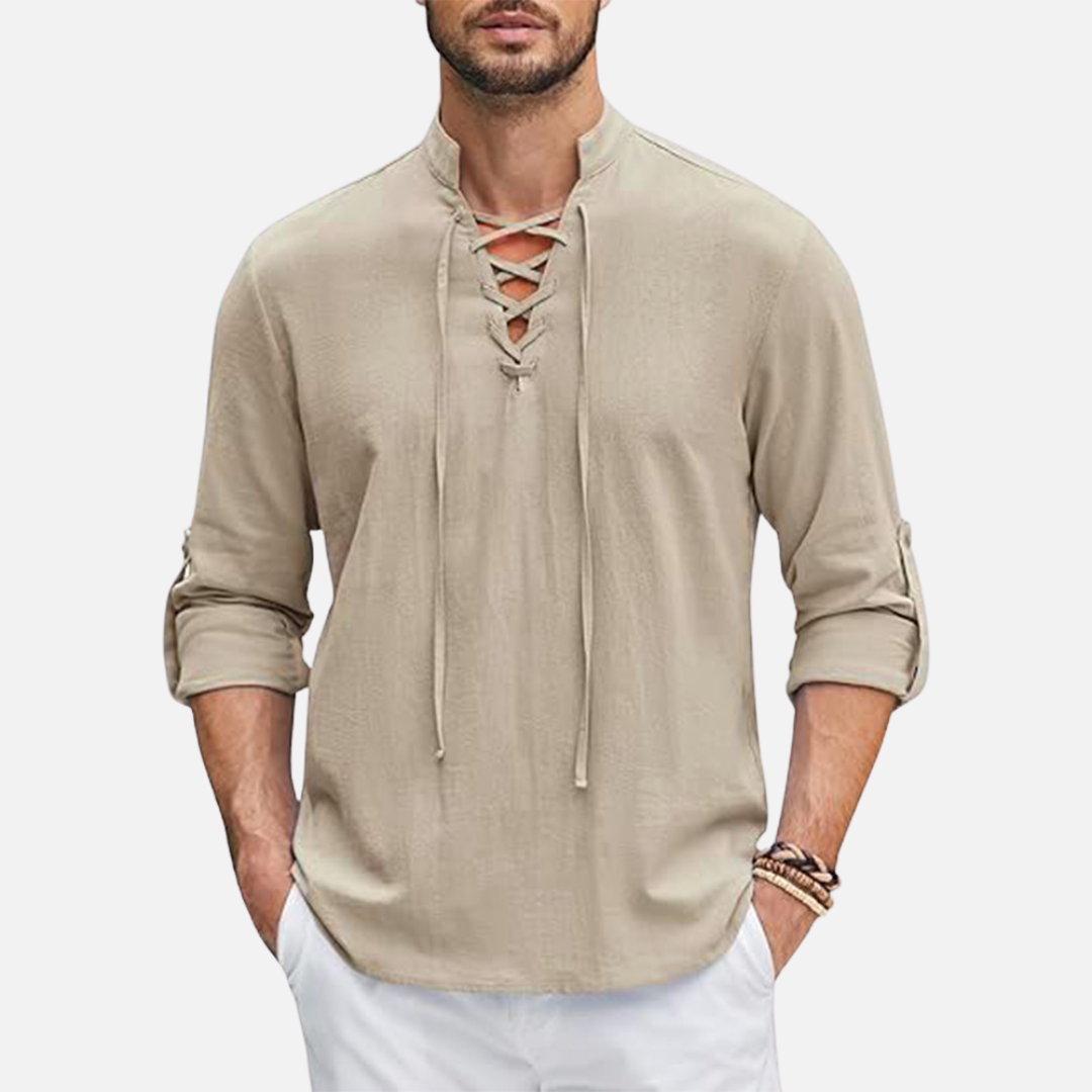 Men’s Long Sleeve Linen Shirt