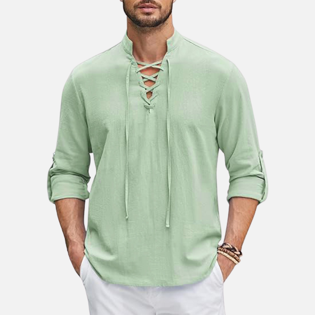 Men’s Long Sleeve Linen Shirt