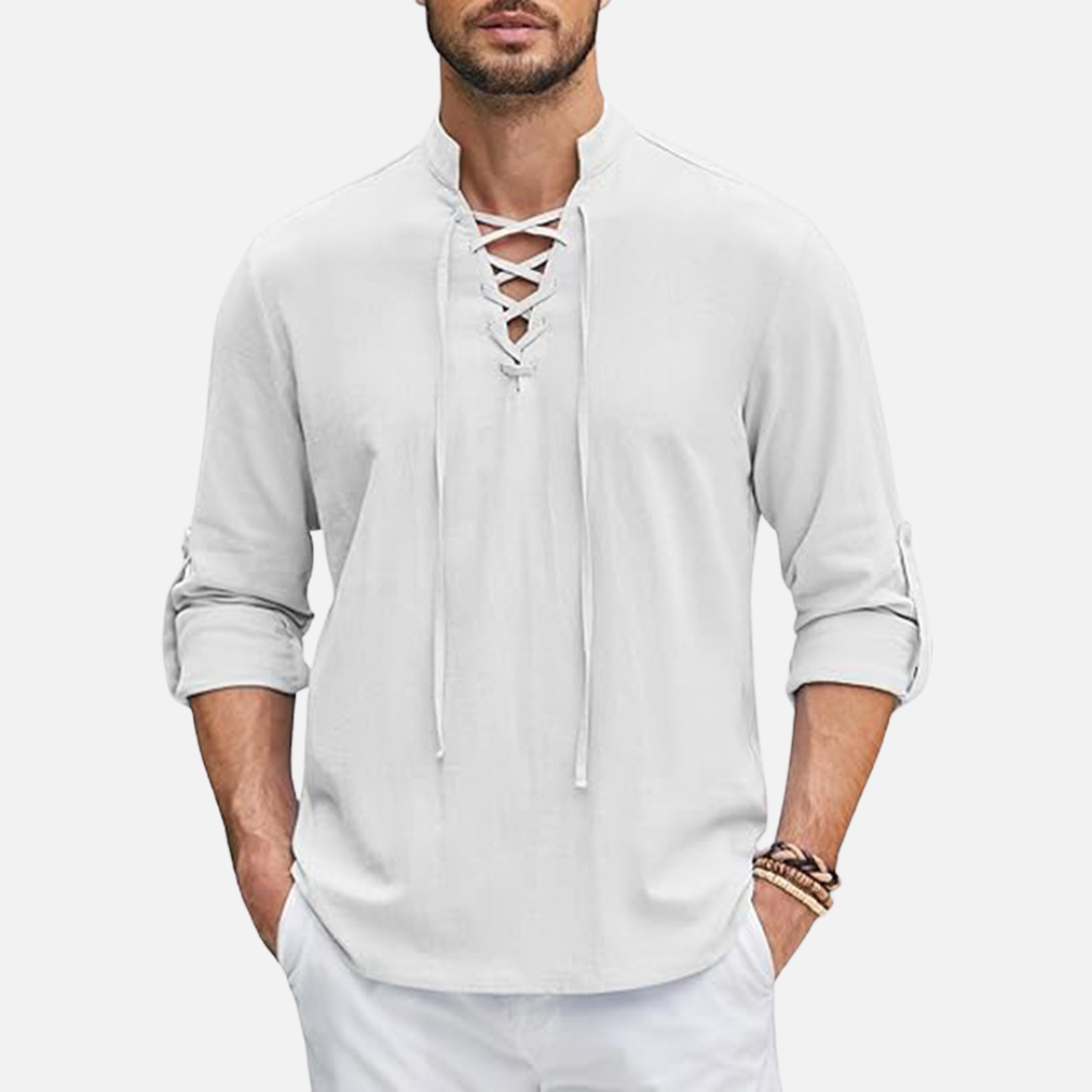 Men’s Long Sleeve Linen Shirt