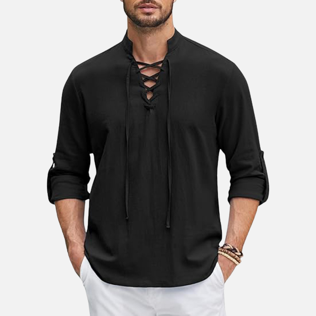 Men’s Long Sleeve Linen Shirt