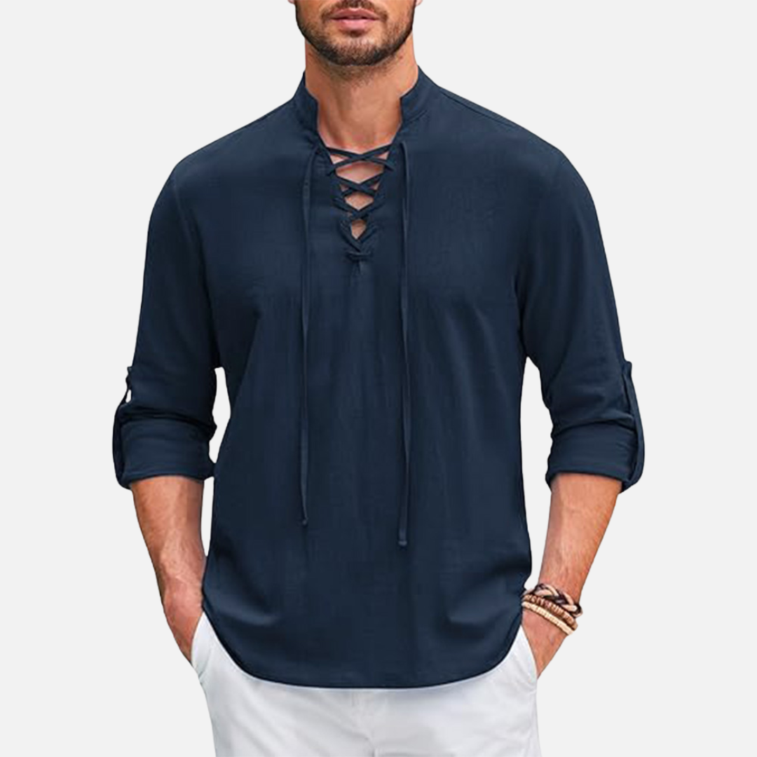 Men’s Long Sleeve Linen Shirt