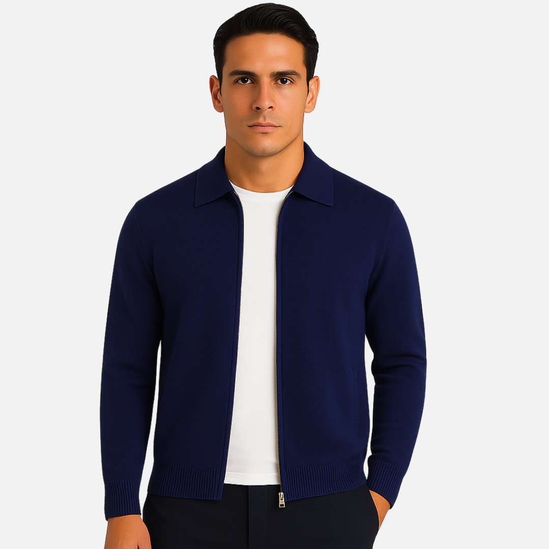 Men's Cashmere Full-Zip Vest - Cashmere Jacket