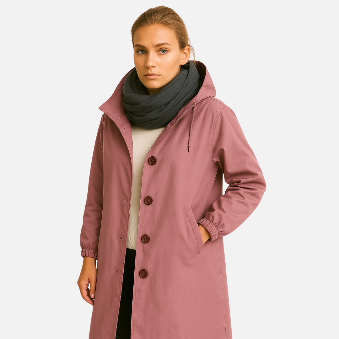 Women’s Waterproof Trench Coat - Long Jacket