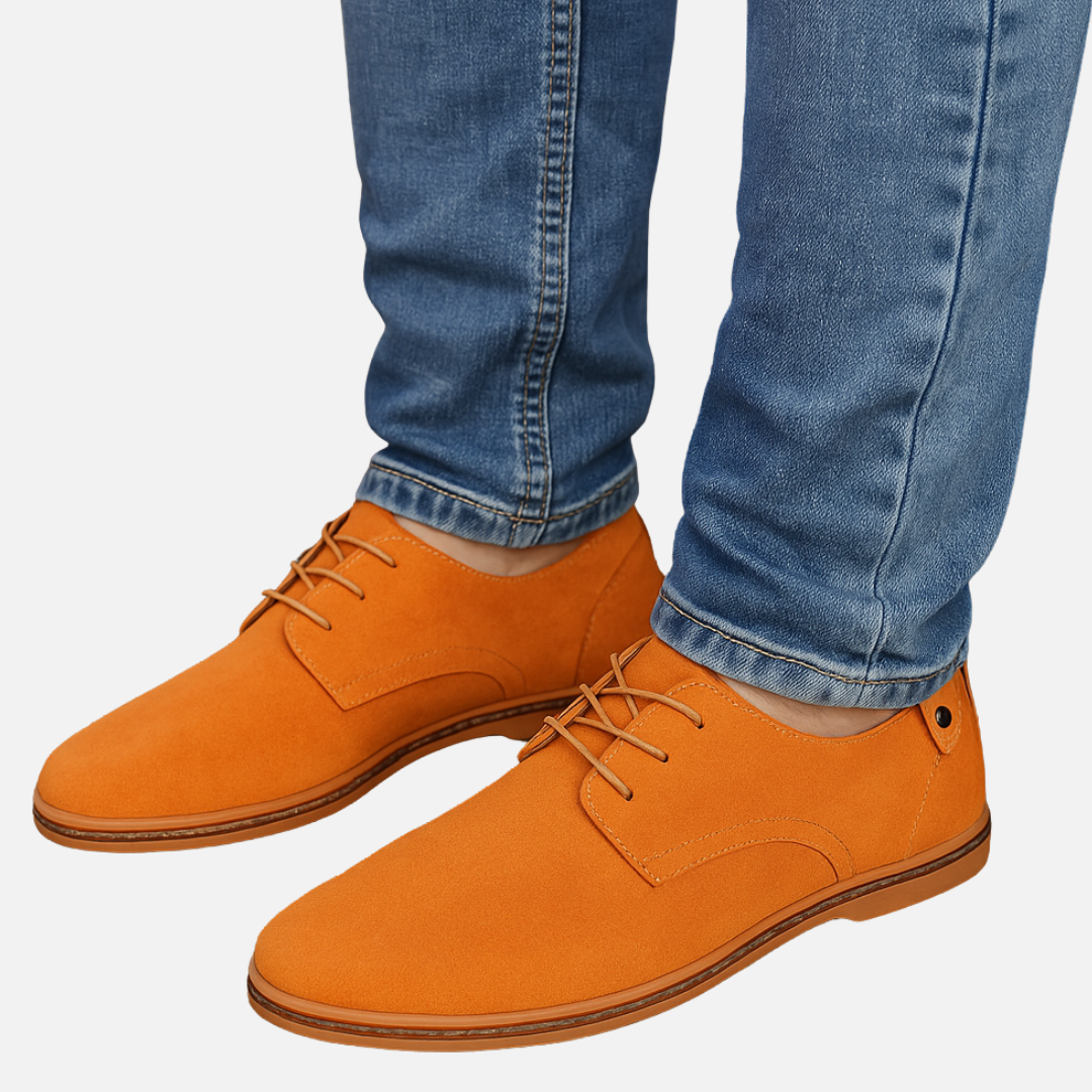 Men’s Suede Dress Shoes – Smart Formal Loafers with Laces