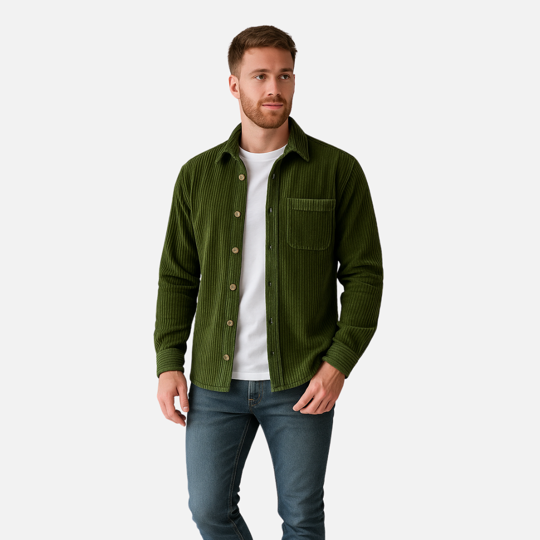 Men's Corduroy Jacket - Summer Jacket Soft Corduroy