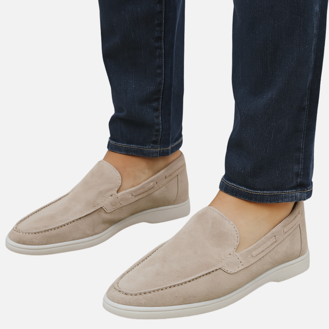 Men’s Suede Loafers – Classic Slip-On Dress Shoes