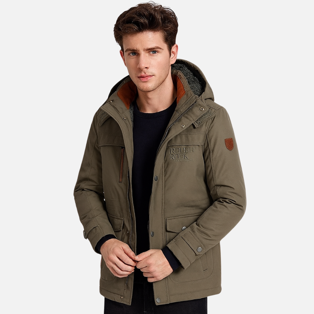 Men's Warm Winter Jacket - Windproof Puffer