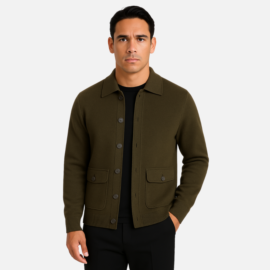 Men's Wool Jacket - Comfortable Lightweight Jacket