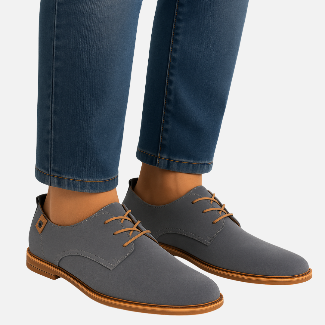 Men’s Suede Dress Shoes – Smart Formal Loafers with Laces