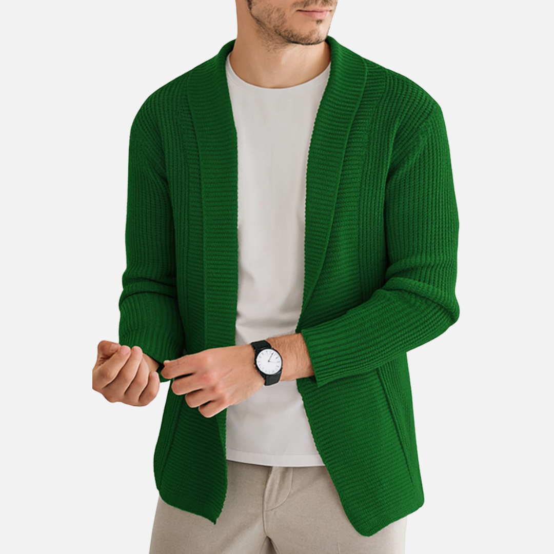 Men’s Classic Cashmere Knit Cardigan – Luxury Soft & Warm Zip Sweater