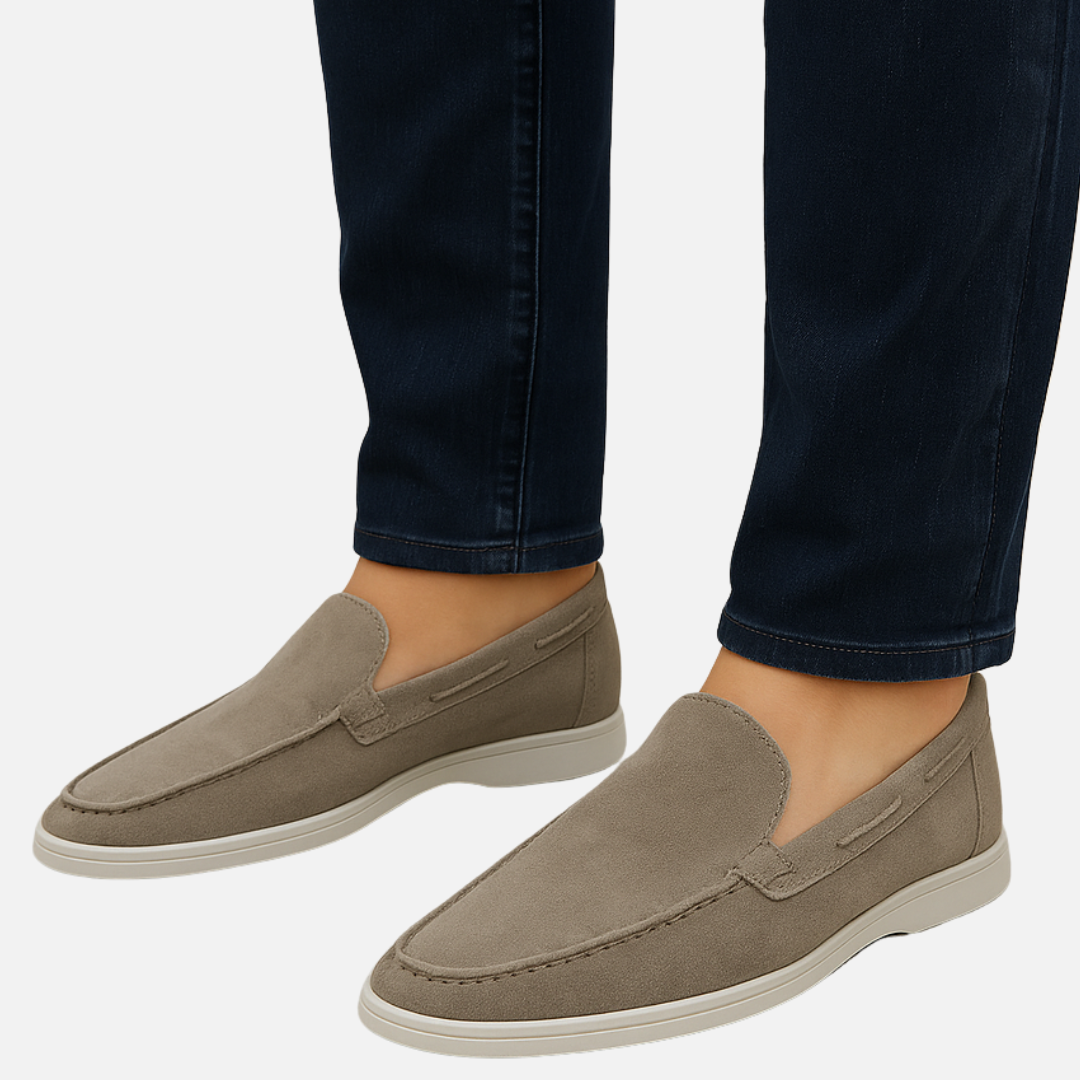 Men’s Suede Loafers – Classic Slip-On Dress Shoes