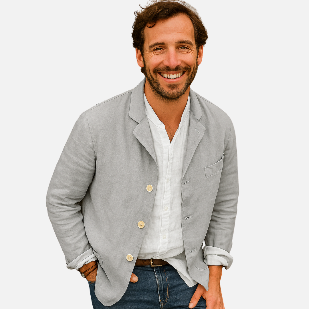 Men’s Casual Linen Blazer - Smart Blazer Jacket