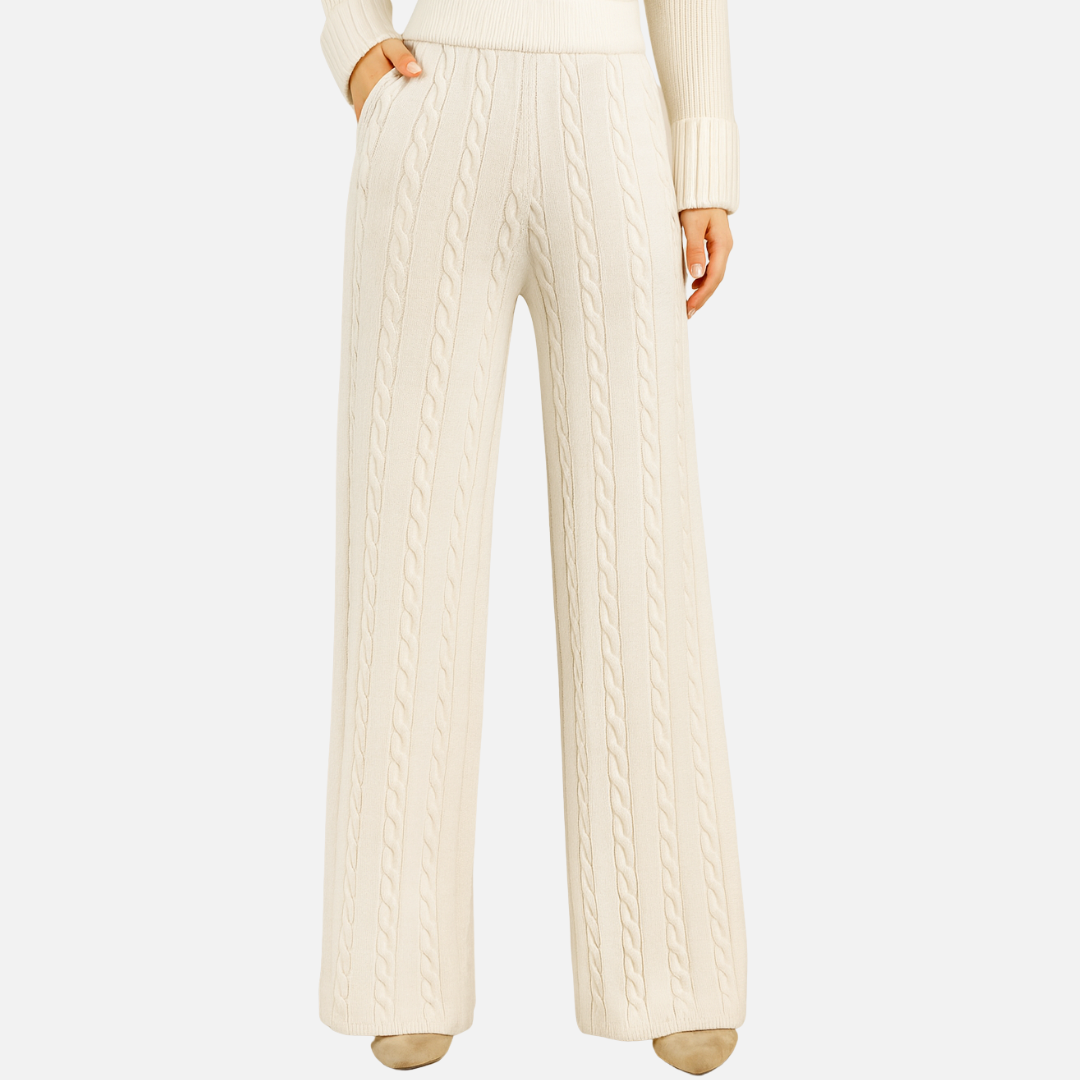 Women's 3-Pieces Outfit Set – Warm Matching Beige Outfit