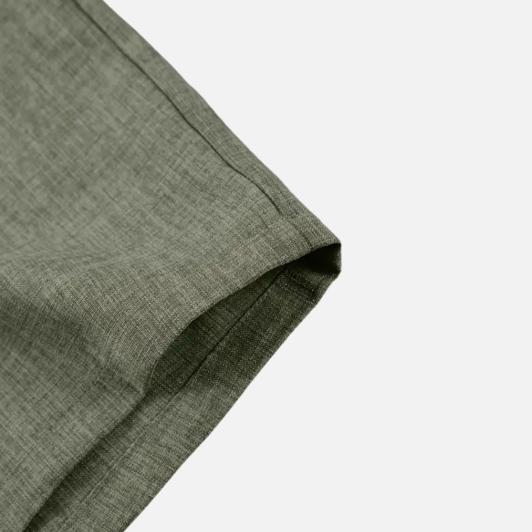 Men’s Linen Set - Short Sleeve Shirt and Shorts