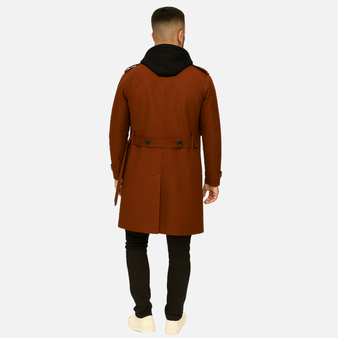 Men's Trench Coat - Classic Trench Coat Jacket