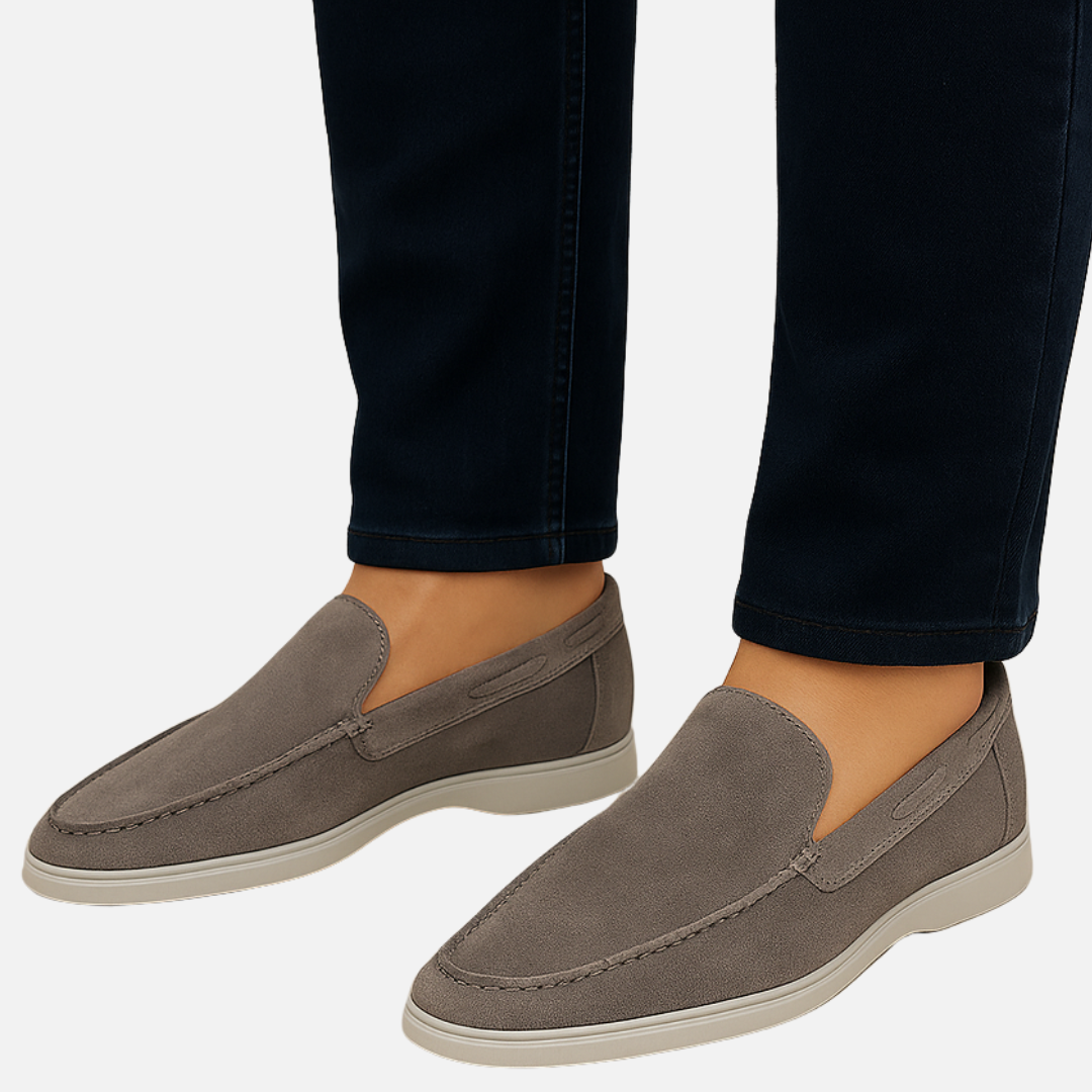 Men’s Suede Loafers – Classic Slip-On Dress Shoes