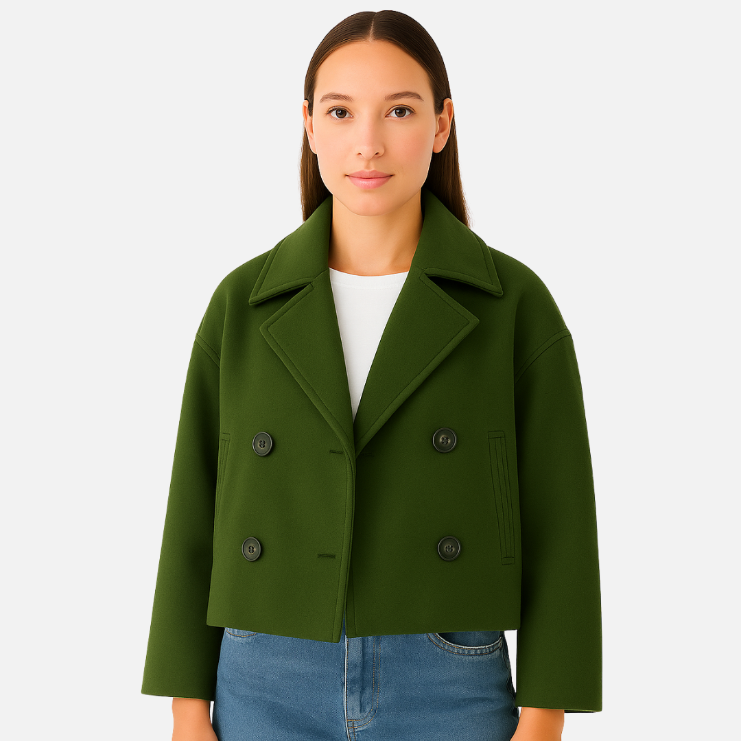 Women’s Buttoned Jacket – Elegant Tailored Coat