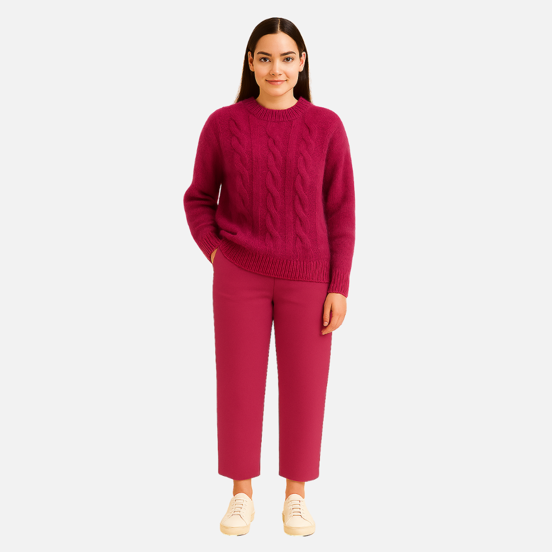 Women's Knitted Sweater - Cozy Pullover