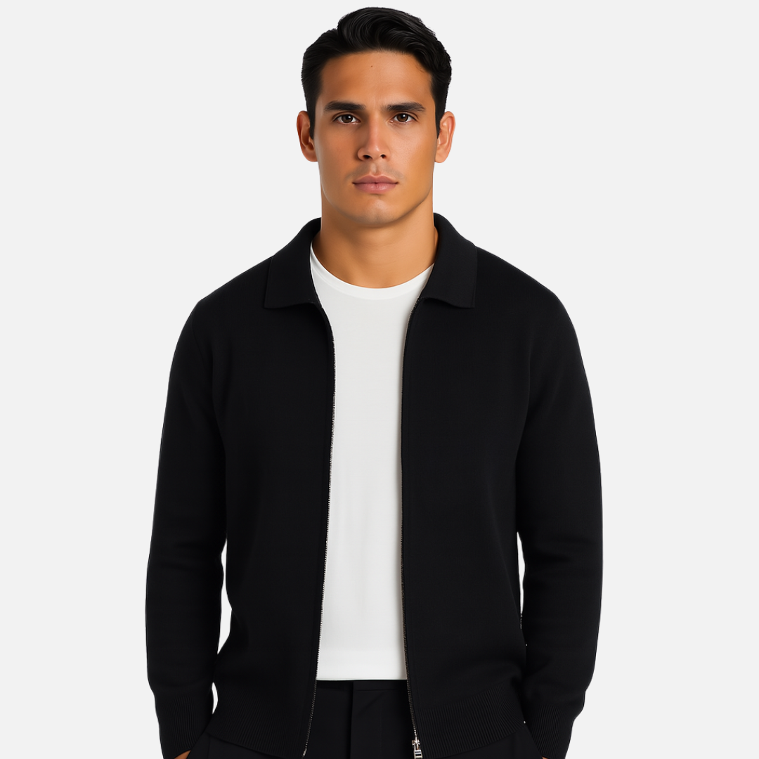 Men's Cashmere Full-Zip Vest - Cashmere Jacket