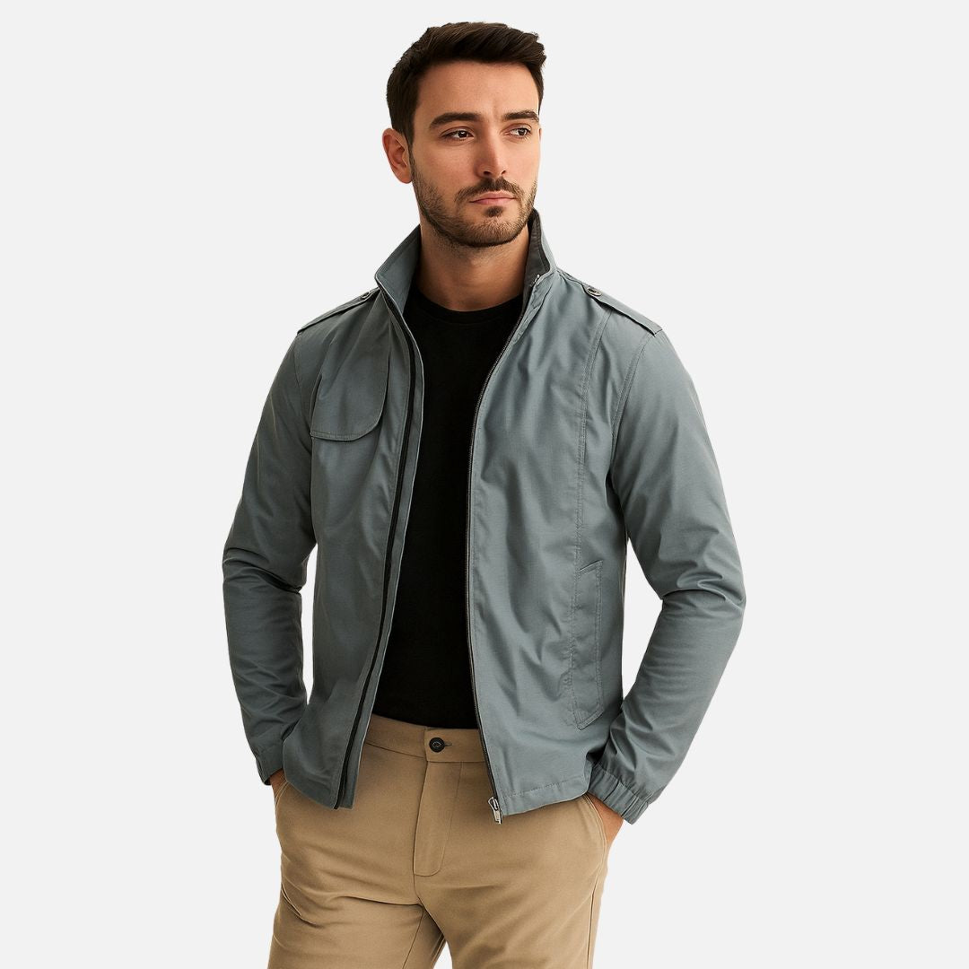 Men's Summer Jacket - Breathable Jacket with Collar
