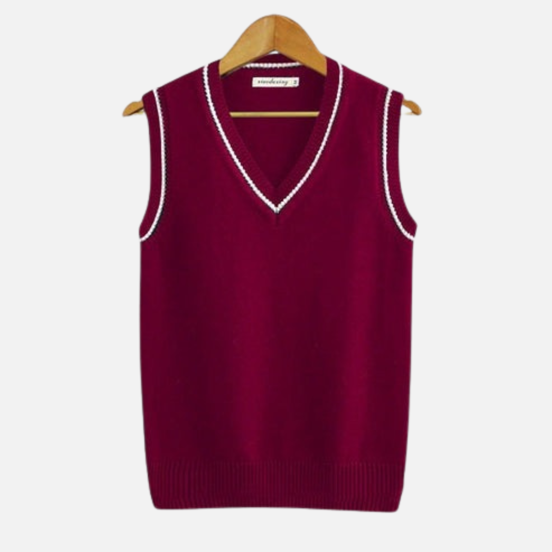 Men’s Old Money Sleeveless Vest - Knitted Pullover