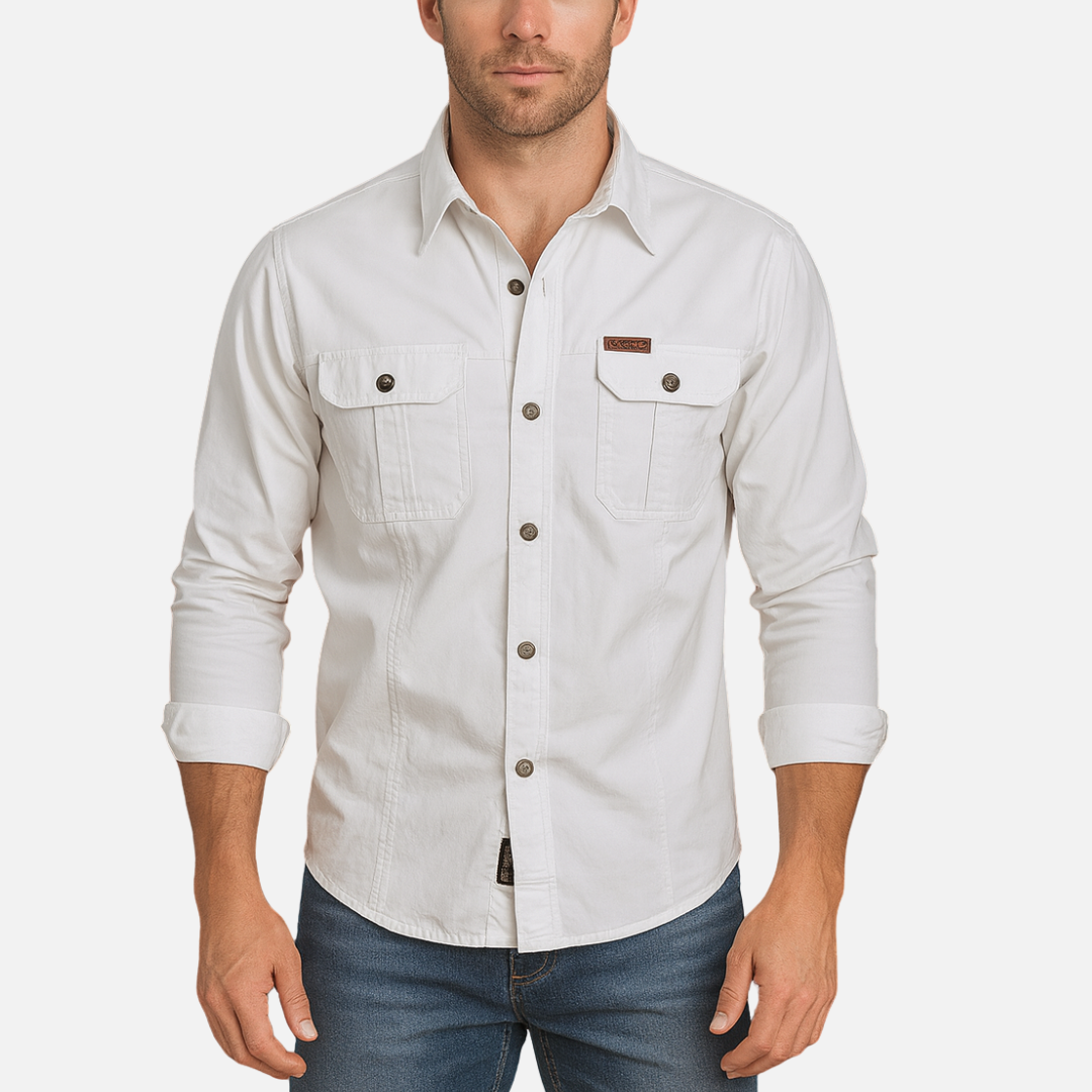 Men's Long Sleeve Shirt – Rugged & Stylish Army Shirt