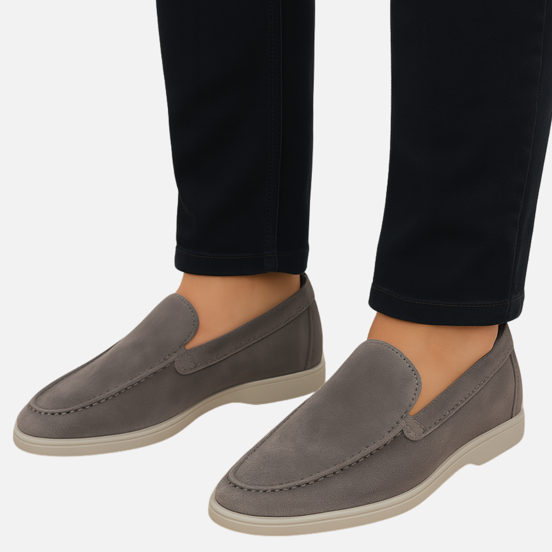 Men’s Suede Loafers – Classic Slip-On Dress Shoes