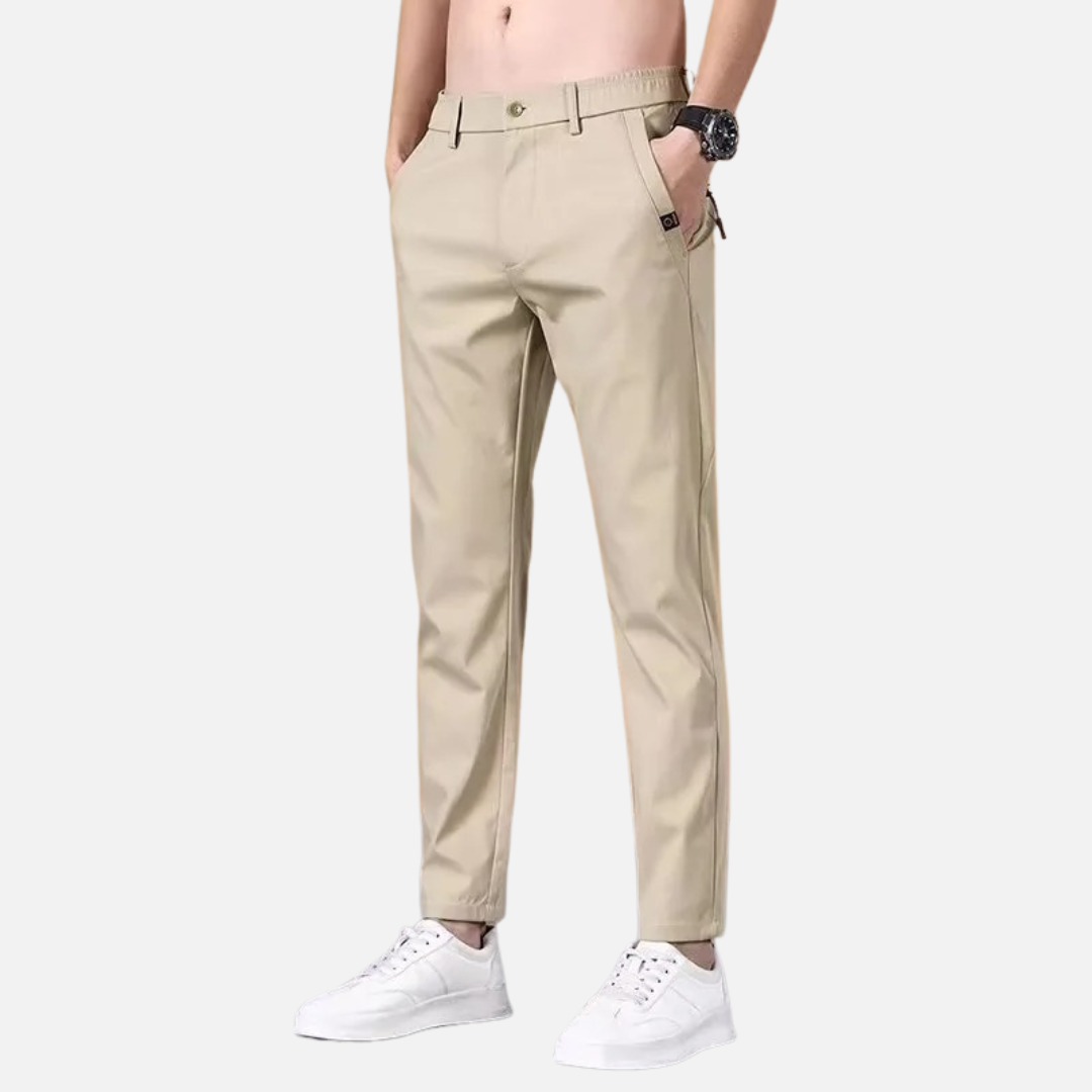 Men's Straight Old-Money Chino Trousers