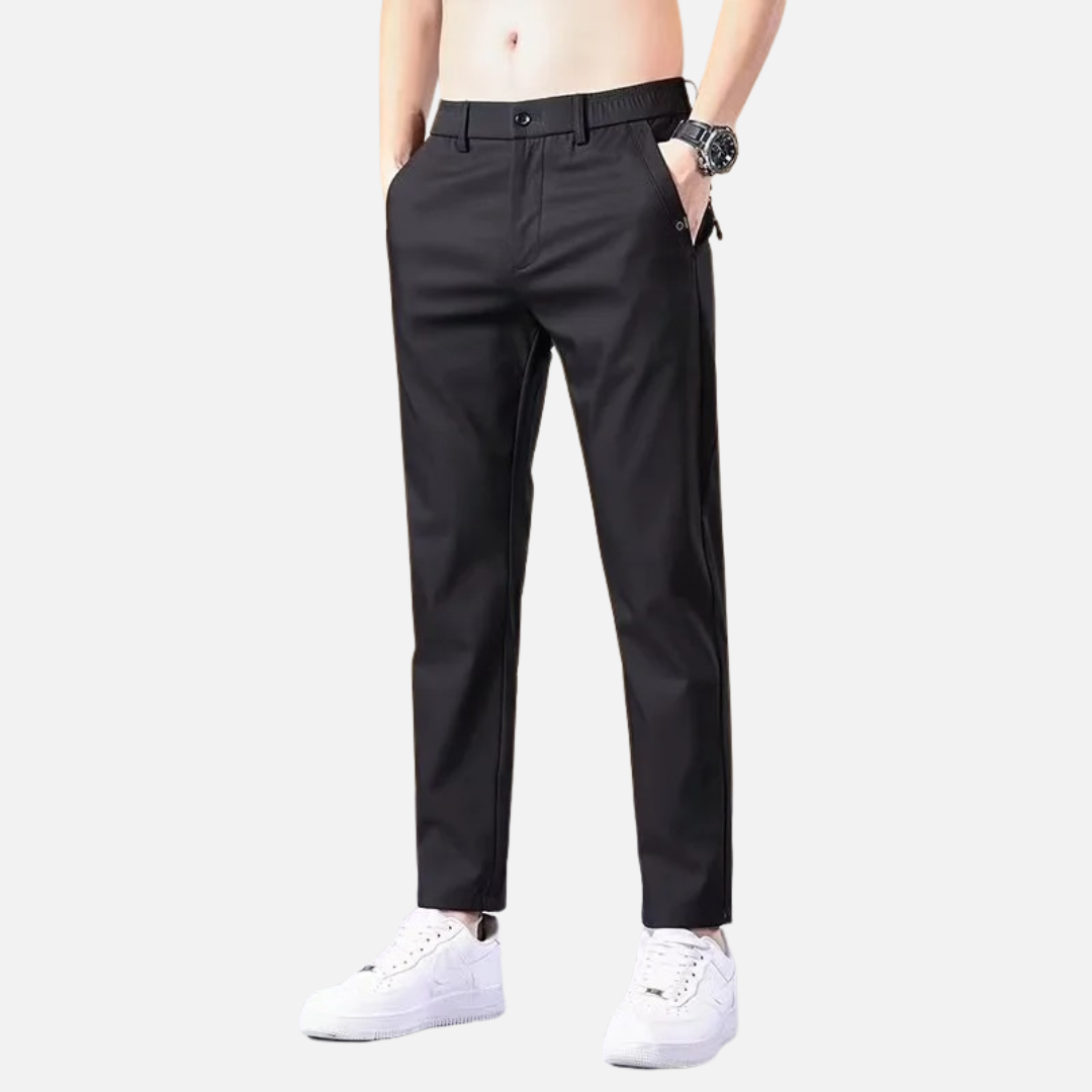 Men's Straight Old-Money Chino Trousers