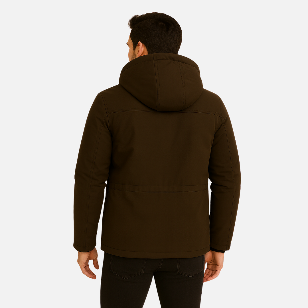 Men’s Winter Parka – Waterproof Warm Insulated Hooded Jacket