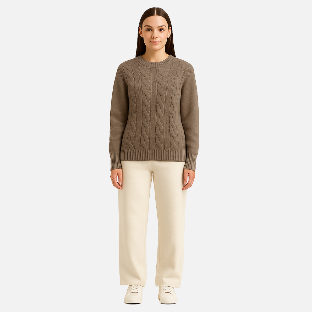 Women's Knitted Sweater - Cozy Pullover