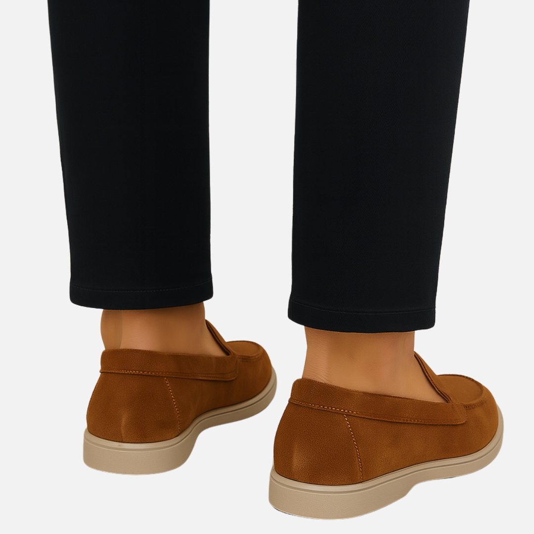Men’s Suede Loafers – Classic Slip-On Dress Shoes