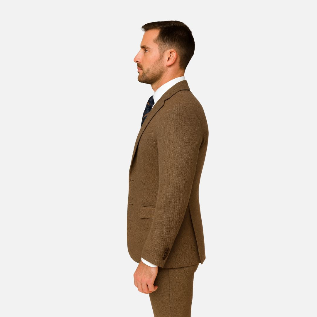3-Piece Suit for Men – Tailored Blazer, Waistcoat & Trousers Set