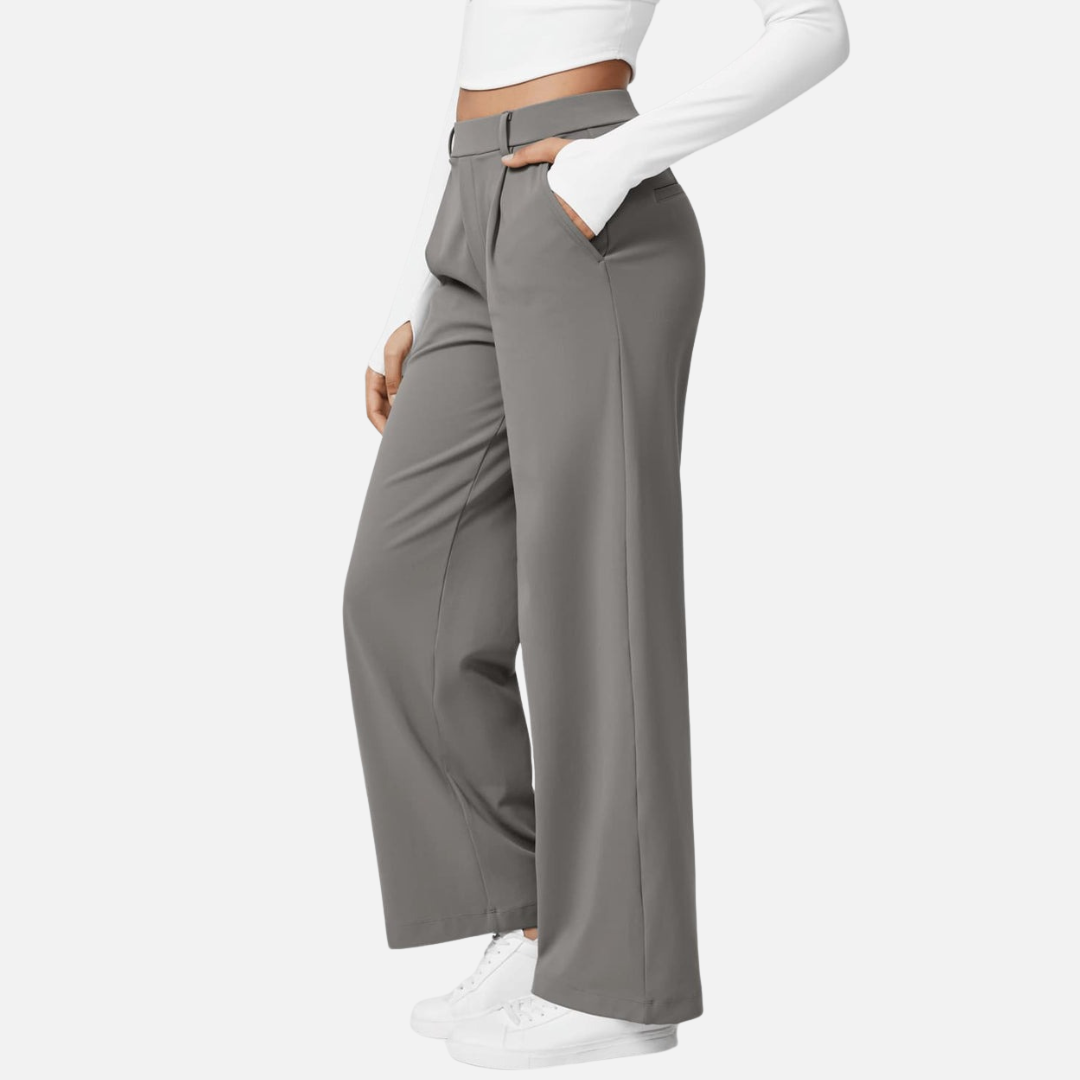Women's Wide-Leg Trousers - Flaired Trousers