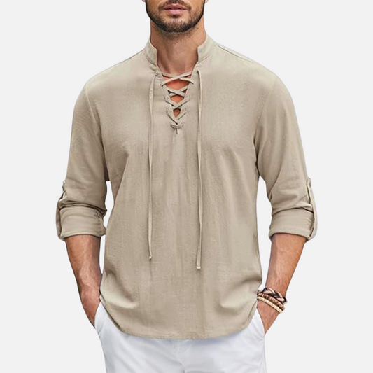Men’s Long Sleeve Linen Shirt