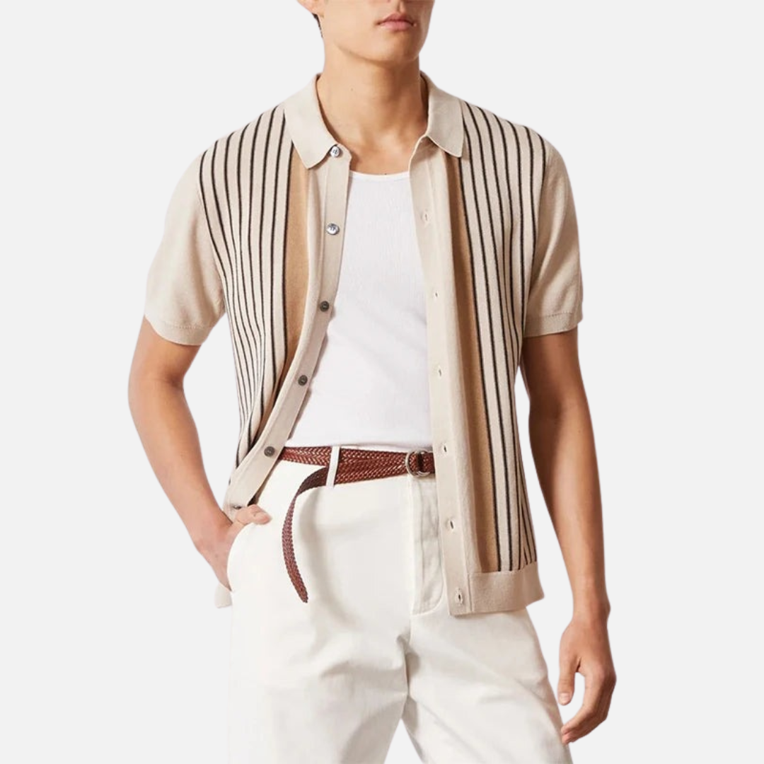 Men’s Old Money Short Sleeve Blouse