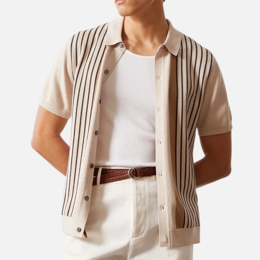 Men’s Old Money Short Sleeve Blouse