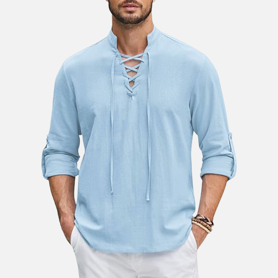 Men’s Long Sleeve Linen Shirt