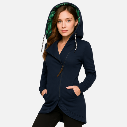 Women’s Tailored Jacket – Warm & Hooded Puffer Coat for Cold Weather