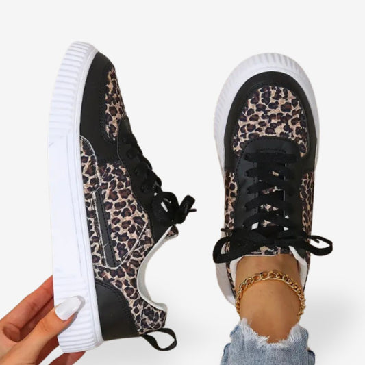 Women’s Low-Top Leopard Print Sneakers