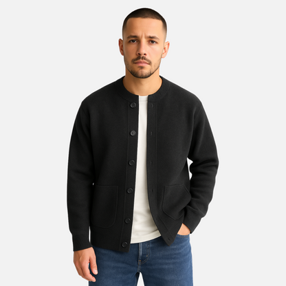 Men’s Wool Button-Up Cardigan – Warm & Stylish Vest