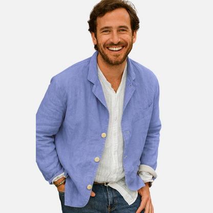 Men’s Casual Linen Blazer - Smart Blazer Jacket