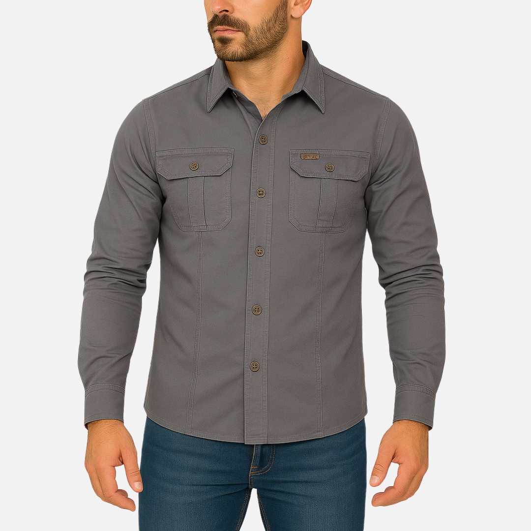 Men's Long Sleeve Shirt – Rugged & Stylish Army Shirt