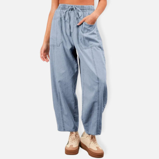 Wide-Leg Denim Jeans Y2K for Women