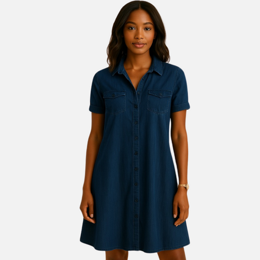 Women's Midi  Denim Dress