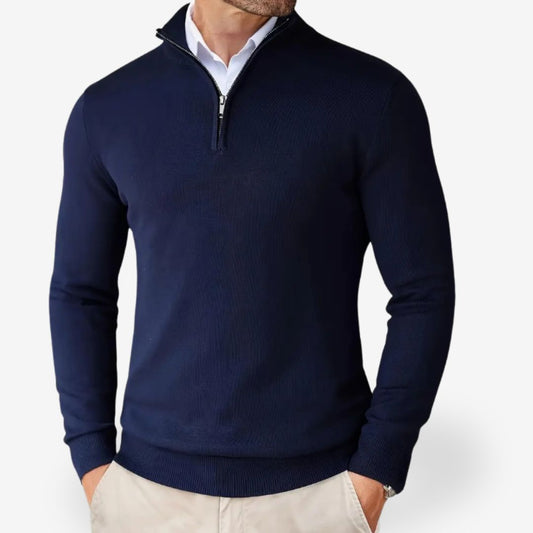 Men’s Warm High-Quality Half-Zip Sweater