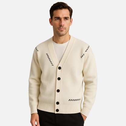 Men's Cashmere Cardigan - Casual Vest