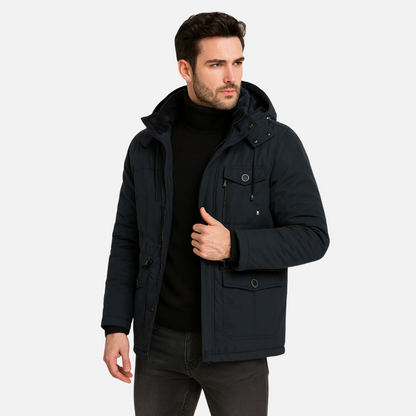 Men’s Winter Parka – Waterproof Warm Insulated Hooded Jacket