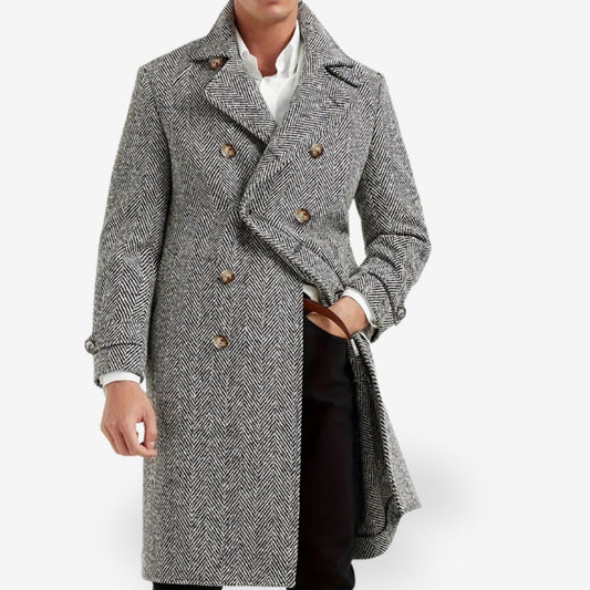 Men’s Warm Trench Coat Jacket